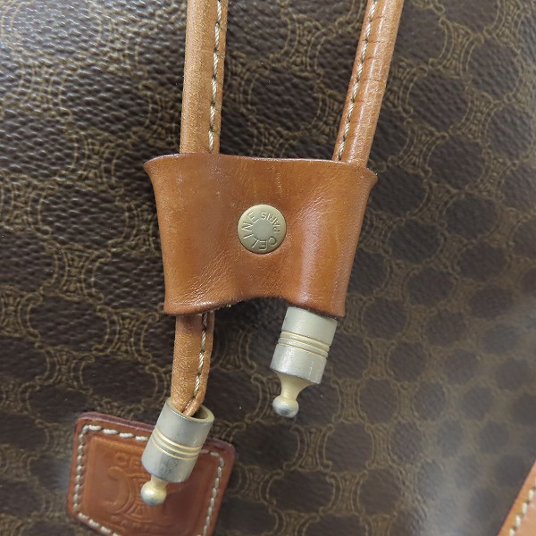 実際に弊社で買取させて頂いたCELINE/セリーヌ マカダム ドローストリング ショルダーバッグの画像 8枚目