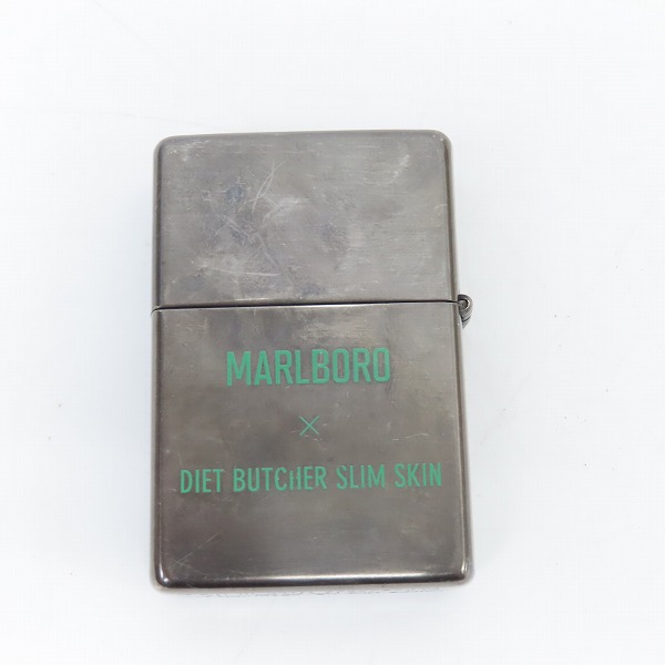 実際に弊社で買取させて頂いたZippo/ジッポー Marlboro/マルボロ DIET BUTCHER SLIM SKIN/ダイエットブッチャースリムスキン 「chick punk」2016年製の画像 1枚目
