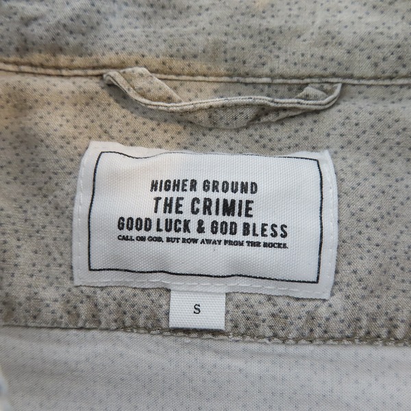 実際に弊社で買取させて頂いたTHE CRIMIE/クライミー ペイズリー柄 レーヨン半袖シャツ /size：Sの画像 2枚目