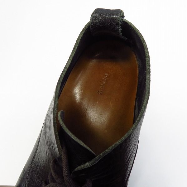 実際に弊社で買取させて頂いたtrippen/トリッペン レースアップレザーシューズ ブラック/42の画像 4枚目