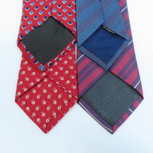 実際に弊社で買取させて頂いたPRADA/YSL/burberrys/Vivienne Westwood 総柄 ネクタイ 4点セットの画像 2枚目