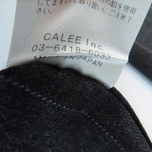 実際に弊社で買取させて頂いたCALEE/キャリー 長袖ストライプシャツ/Lの画像 4枚目