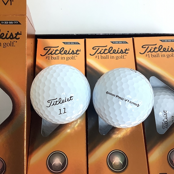 実際に弊社で買取させて頂いた【未使用】Titleist/タイトリスト PRO V1 2021年モデル ゴルフボール 1ダースの画像 1枚目
