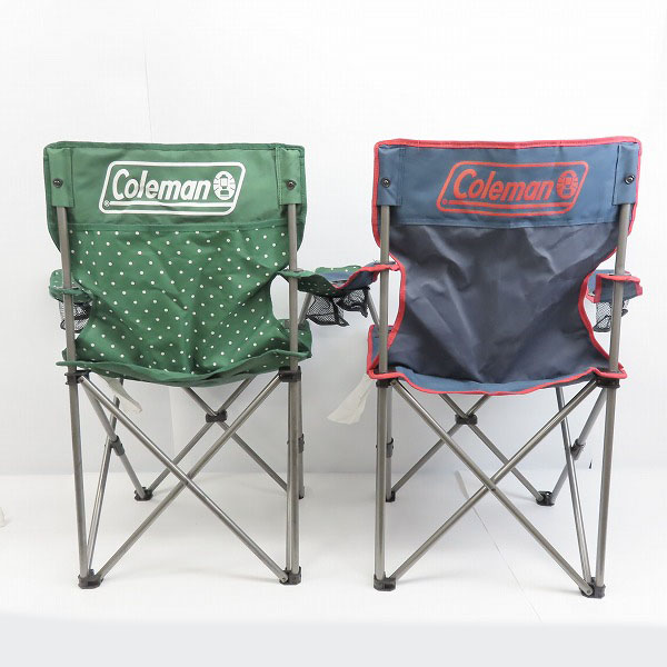 実際に弊社で買取させて頂いたColeman/コールマン リゾートチェア グリーンドット 2000026735/アームチェア 2000026731 2点セットの画像 2枚目