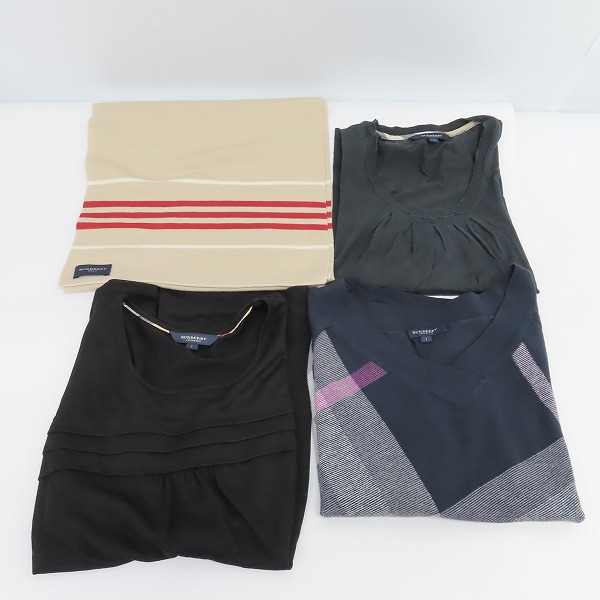 実際に弊社で買取させて頂いたBURBERRY/バーバリー  BURBERRY GOLF/バーバリーゴルフ レディース トップス/セーター/ストール 4点セット