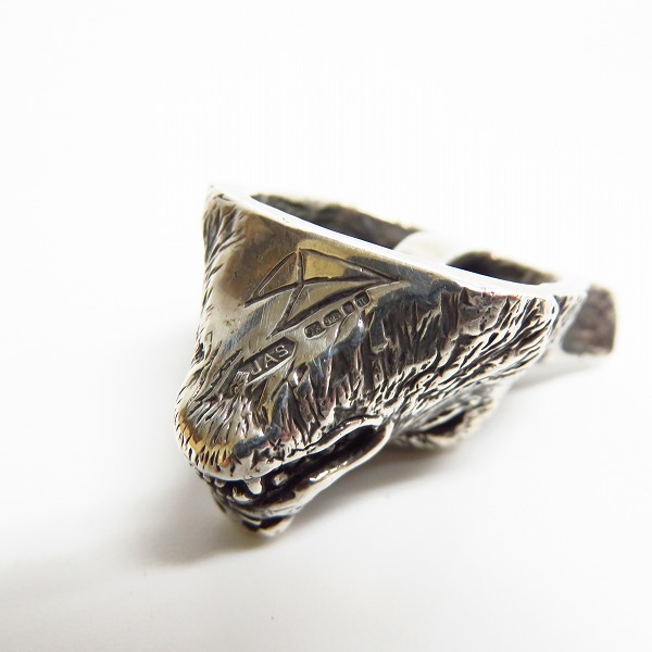 実際に弊社で買取させて頂いた【ギャラ付き】Crazy Pig/クレイジーピッグ ウルフ ペンダントトップ #209の画像 3枚目