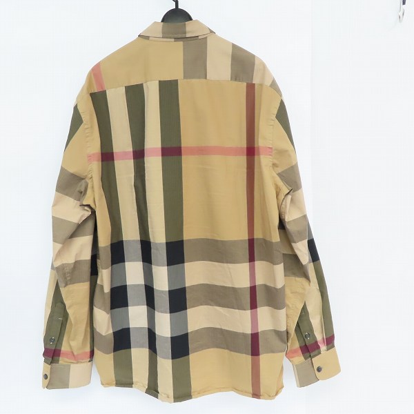 実際に弊社で買取させて頂いたBURBERRY/バーバリー  18AW ノヴァチェック ボタンダウン 長袖シャツ 4045831/XLの画像 1枚目