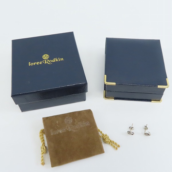 実際に弊社で買取させて頂いたLoree Rodkin/ローリーロドキン ハーフムーン スター 925/ジルコニア ピアス の画像 8枚目
