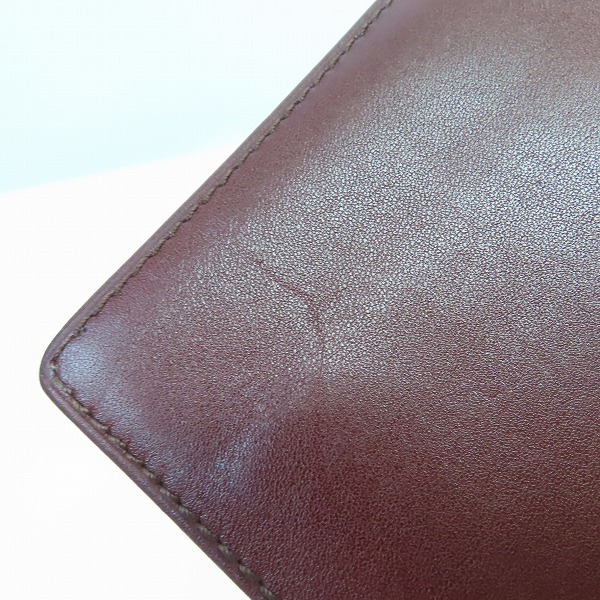 実際に弊社で買取させて頂いたCartier/カルティエ マストライン レザー 2つ折り 札入れの画像 6枚目