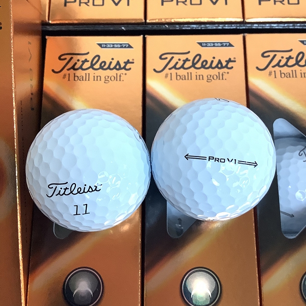 実際に弊社で買取させて頂いた【未使用】Titleist/タイトリスト PRO V1 2021年モデル ゴルフボール 2ダースの画像 1枚目
