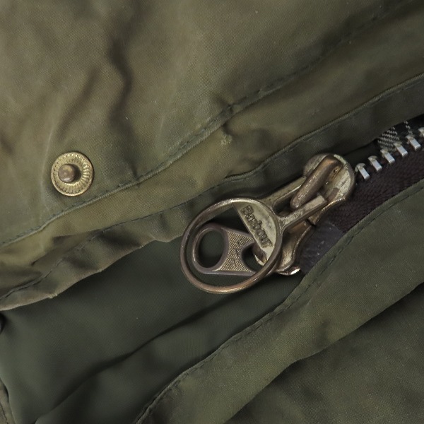 実際に弊社で買取させて頂いたBARBOUR/バブアー ビデイル SL ワックスド コットンジャケット/40の画像 5枚目