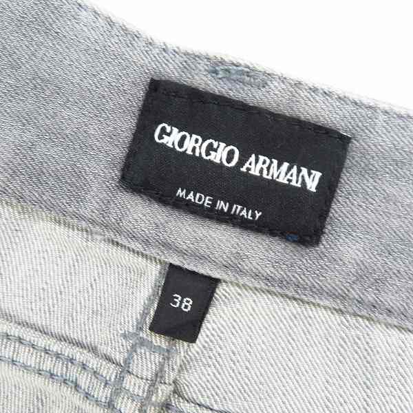 実際に弊社で買取させて頂いた【未使用/JPタグ】GIORGIO ARMANI/ジョルジオアルマーニ LAMPOジッパー コットンパンツ/38の画像 3枚目