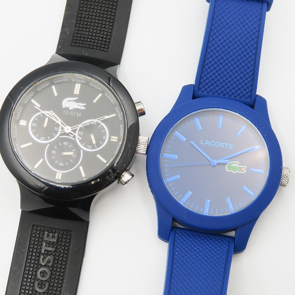 実際に弊社で買取させて頂いたLACOSTE/ラコステ ラバーベルト 腕時計 2点セット【動作未確認】の画像 2枚目