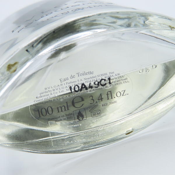 実際に弊社で買取させて頂いたBVLGARI/ブルガリ pour Homme/プルー オム オーデトワレ/香水 100ml の画像 5枚目