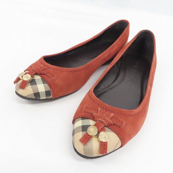 実際に弊社で買取させて頂いたBURBERRY/バーバリー パンプス/フラットシューズ/36