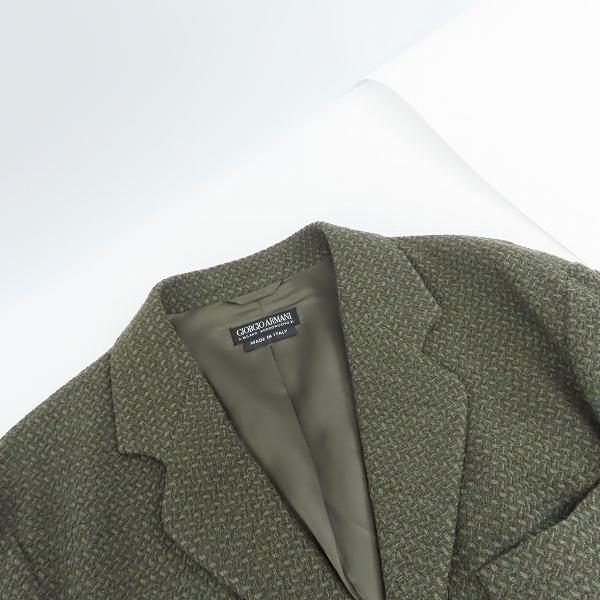 実際に弊社で買取させて頂いたGIORGIO ARMANI/ジョルジオアルマーニ ウール テーラードジャケット/48の画像 5枚目