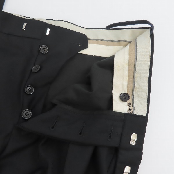 実際に弊社で買取させて頂いたHELMUT LANG/ヘルムートラング ウール スラックスパンツ/48の画像 5枚目