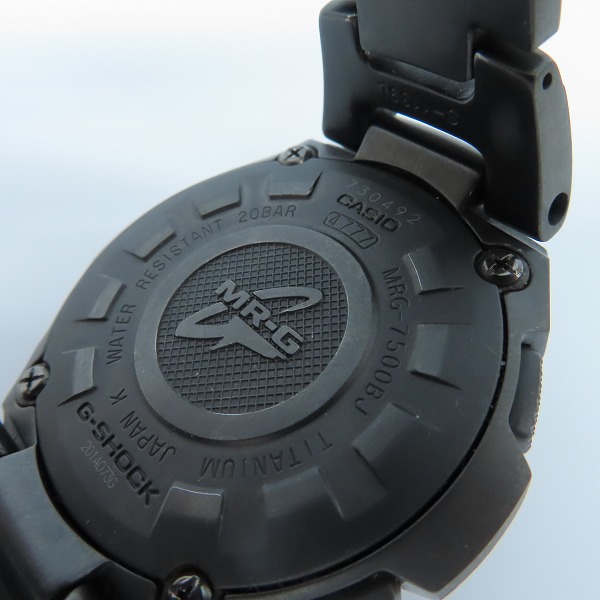 実際に弊社で買取させて頂いた【ジャンク】G-SHOCK/Gショック MR-G クロノ タフソーラー MRG-7500BJ-1AJFの画像 3枚目