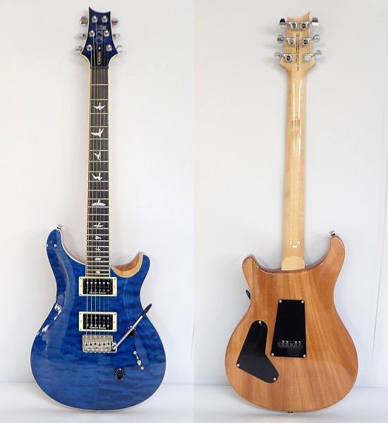 実際に弊社で買取させて頂いた★PRS/Paul Reed Smith/ポールリードスミス SE CUSTOM 24 QM LTD ダンカンPU・タップスイッチ搭載 ギグケース付の画像 1枚目