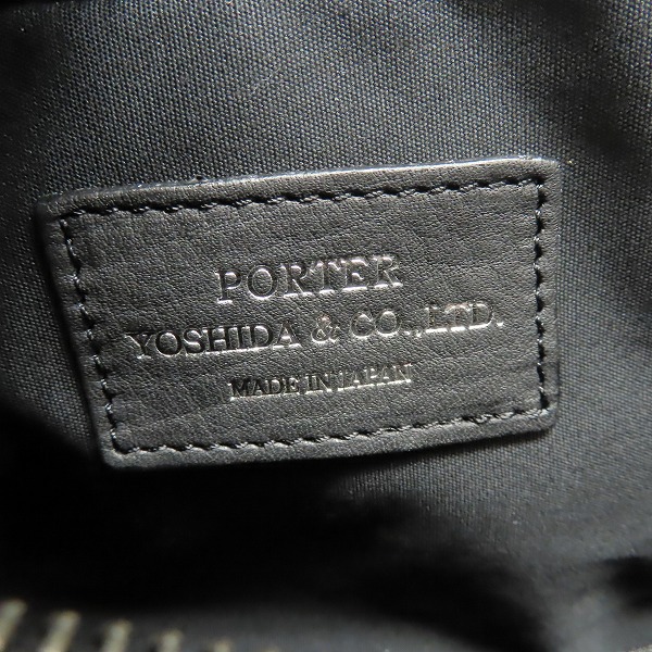 実際に弊社で買取させて頂いた【未使用】PORTER/ポーター WITH/ウィズ ポーチ セカンドバッグ クラッチバッグ ブラック 016-01077 の画像 4枚目