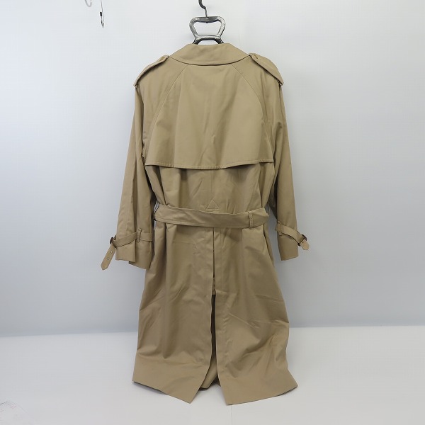 実際に弊社で買取させて頂いたBURBERRYS/バーバリー 裏地チェック ライナー付き ステンカラーコート ベージュ/44の画像 1枚目