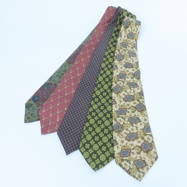 実際に弊社で買取させて頂いたChristian Dior Monsieur/クリスチャンディオール 総柄ネクタイ 5点セット