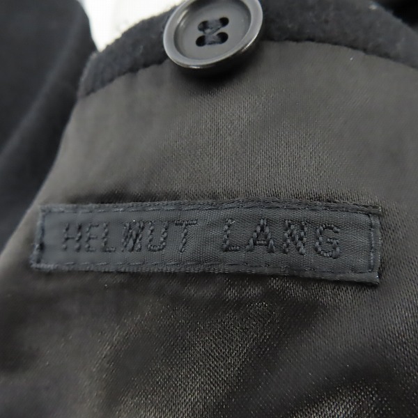 実際に弊社で買取させて頂いたHELMUT LANG/ヘルムートラング ウール カシミヤ混 チェスターコート/48の画像 2枚目
