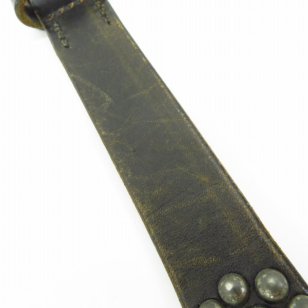 実際に弊社で買取させて頂いたCALEE/キャリー スタッズ レザーベルト 花の画像 6枚目