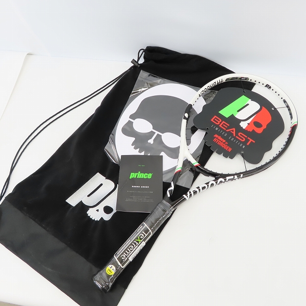 実際に弊社で買取させて頂いた【未使用】Prince×HYDROGEN/プリンス×ハイドロゲン BEAST 100 (300) HYDROGEN テニスラケット 7TJ141の画像 7枚目