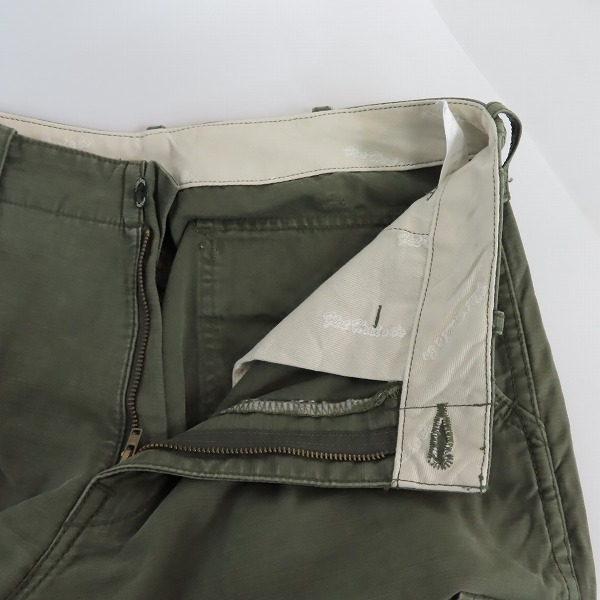 実際に弊社で買取させて頂いたTHE FLAT HEAD/フラットヘッド ダブル ニー カーゴパンツ CGP-01C/32の画像 4枚目