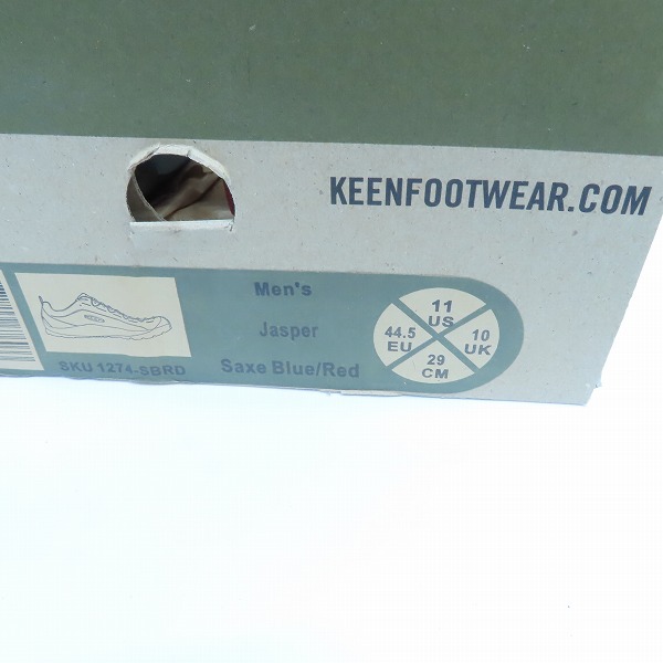 実際に弊社で買取させて頂いたKEEN/キーン JASPER/ジャスパー クライミングシューズ/スニーカー 1274-SBRD/29の画像 9枚目
