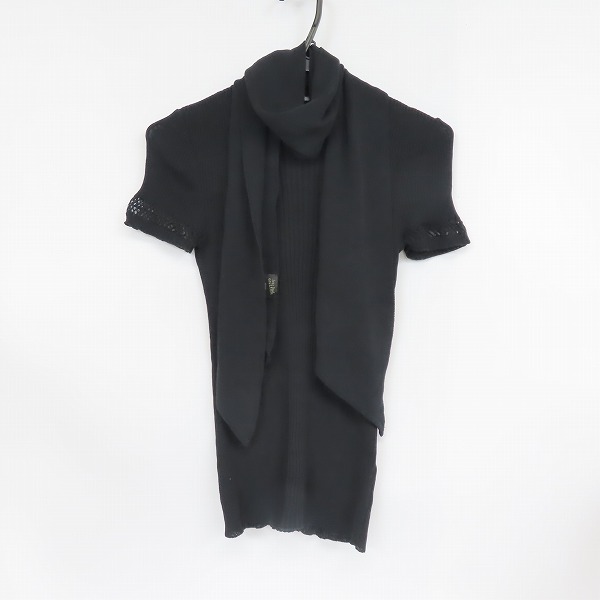 実際に弊社で買取させて頂いたJEAN PAUL GAULTIER HOMME/ジャンポールゴルチェオム 袖柄切替え 半袖リブニット/ストールセット/48