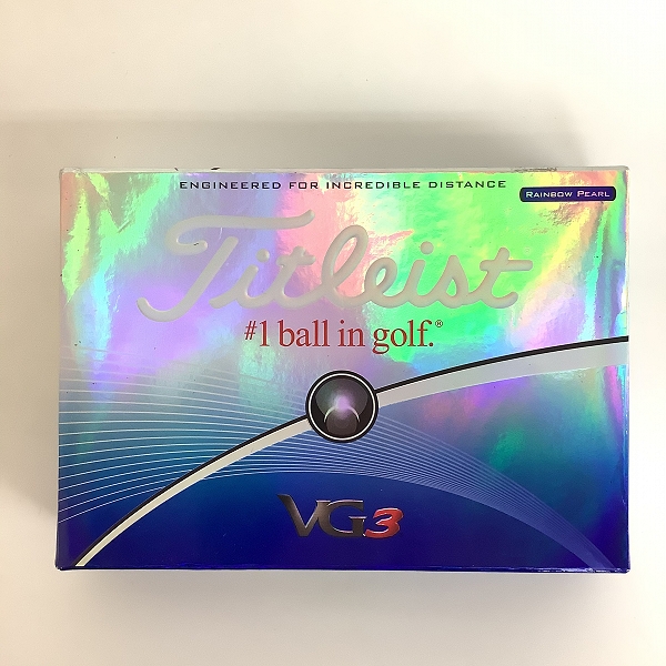 実際に弊社で買取させて頂いた【未使用/オウンネーム入】Titleist/タイトリスト VG3 ホワイト ゴルフボール 1ダースの画像 2枚目