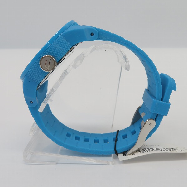 実際に弊社で買取させて頂いたDIESEL/ディーゼル ラバーウォッチ/腕時計 DZ-1571 ブルー系【動作未確認】の画像 1枚目