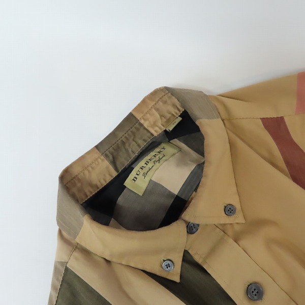 実際に弊社で買取させて頂いたBURBERRY/バーバリー  18AW ノヴァチェック ボタンダウン 長袖シャツ 4045831/XLの画像 6枚目