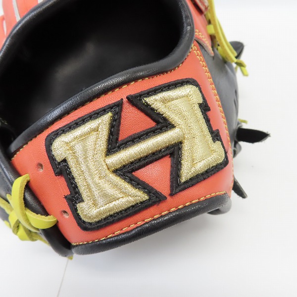 実際に弊社で買取させて頂いた【未使用】Hi-Gold/ハイゴールド 己極 軟式 外野手用 グラブ/グローブ OKG-728SPの画像 7枚目