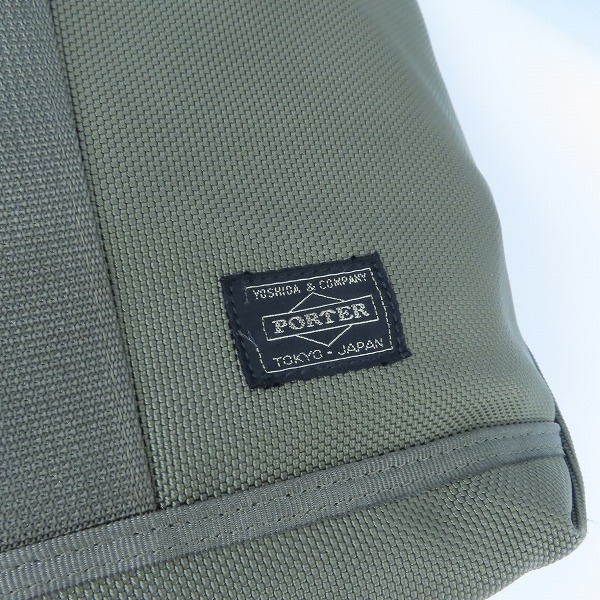 実際に弊社で買取させて頂いたHEAD PORTER/ヘッドポーター ナイロン切り替え トートバッグ カーキの画像 4枚目