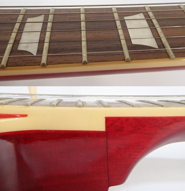 実際に弊社で買取させて頂いた★Epiphone/エピフォン Les Paul Standard/レスポールスタンダード チェリーサンバースト ギグケース付 の画像 3枚目