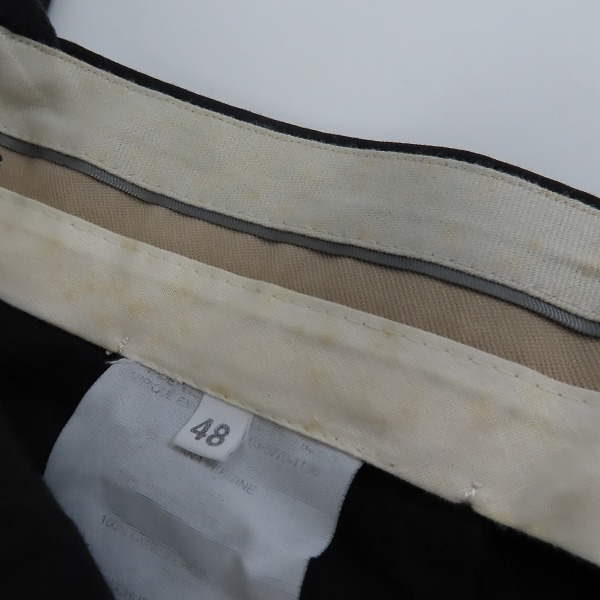 実際に弊社で買取させて頂いたHELMUT LANG/ヘルムートラング ウール スラックスパンツ/48の画像 6枚目