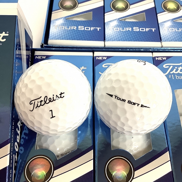 実際に弊社で買取させて頂いた【未使用】Titleist/タイトリスト TOUR SOFT White ゴルフボール 3ダースの画像 1枚目