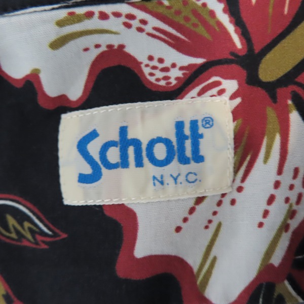 実際に弊社で買取させて頂いた【未使用】Schott/ショット ハワイアンシャツ 3115049/XLの画像 2枚目