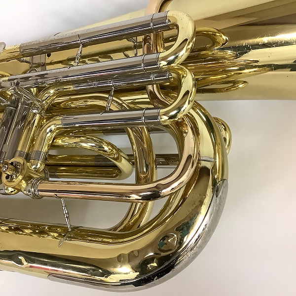 実際に弊社で買取させて頂いた★YAMAHA/ヤマハ  YBB-641II チューバ 4ロータリー ハードケース付きの画像 3枚目