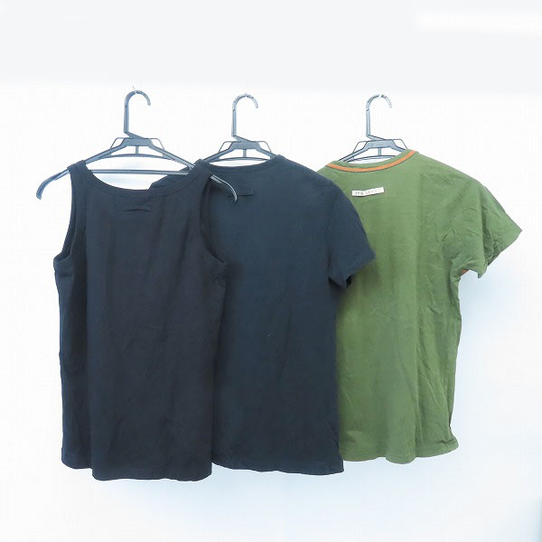 実際に弊社で買取させて頂いた【未使用を含む」JEAN PAUL GAULTIER/ジャンポールゴルチェ プリント 半袖Tシャツ/タンクトップ/48 3点セットの画像 1枚目