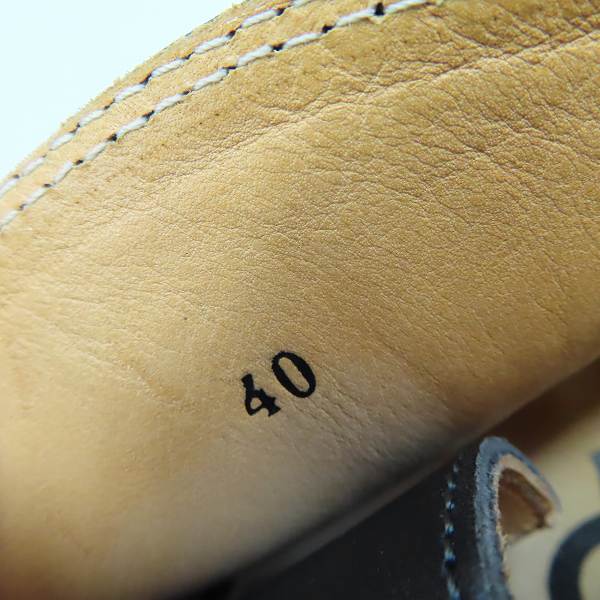 実際に弊社で買取させて頂いたtrippen/トリッペン レースアップ チャッカ レザーシューズ ブラック/40の画像 5枚目