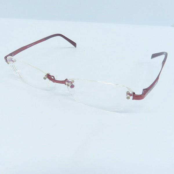 GUCCI/グッチ ツーポイント メガネフレーム フチなし 度入り GG-9596J ...