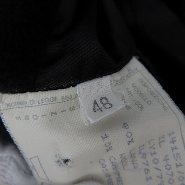 実際に弊社で買取させて頂いたHELMUT LANG/ヘルムートラング ウール カシミヤ混 チェスターコート/48の画像 3枚目