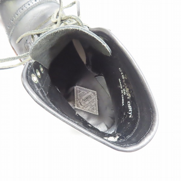 実際に弊社で買取させて頂いたTHE CRIMIE/クライミー DIRT ストレートチップレースアップブーツ C1B1-AC21 26.0cmの画像 4枚目