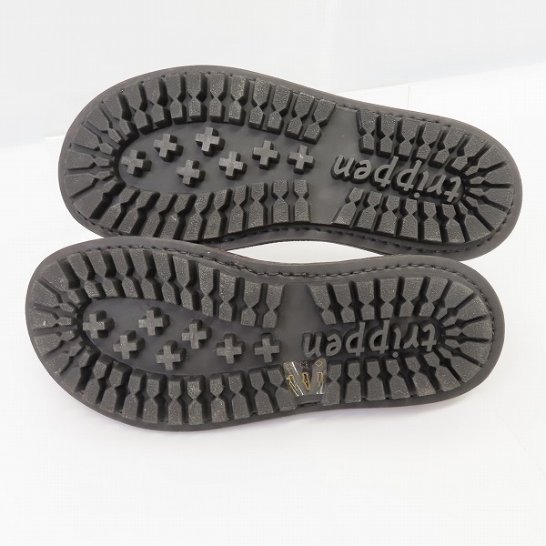 実際に弊社で買取させて頂いたtrippen/トリッペン サイドゴア レザーシューズ ダークブラウン/40の画像 2枚目