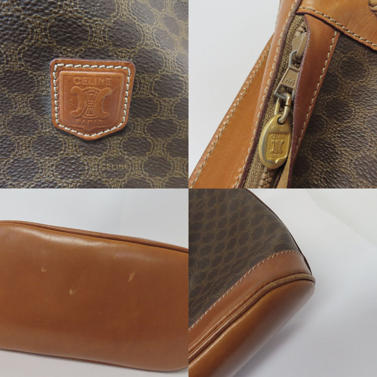 実際に弊社で買取させて頂いたCELINE/セリーヌ マカダム ドローストリング ショルダーバッグの画像 9枚目