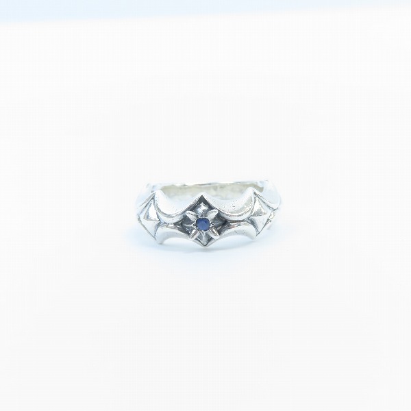 実際に弊社で買取させて頂いたBloody Mary/ブラッディーマリー w/1サファイア カラペスリング 21号の画像 1枚目